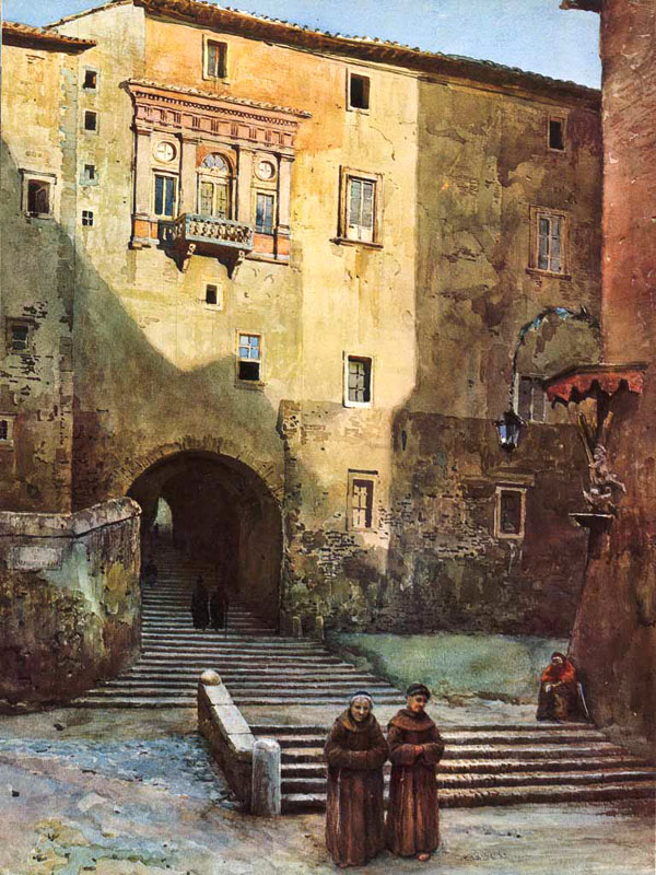 Ettore Roesler Franz, Escaliers de San Francesco da Paola